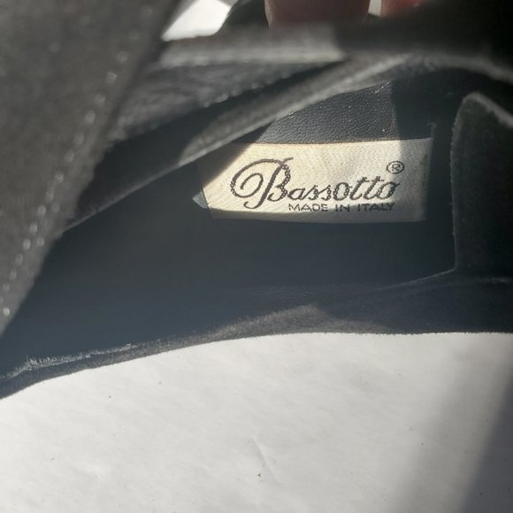 Bassotto high heel platform suede leather black 38 - Picture 6 of 8